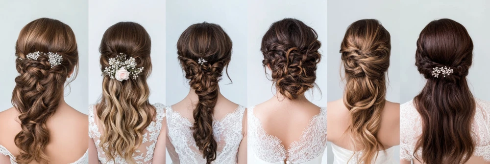 Hair stylist curling a client's hair during a professional hair styling session.